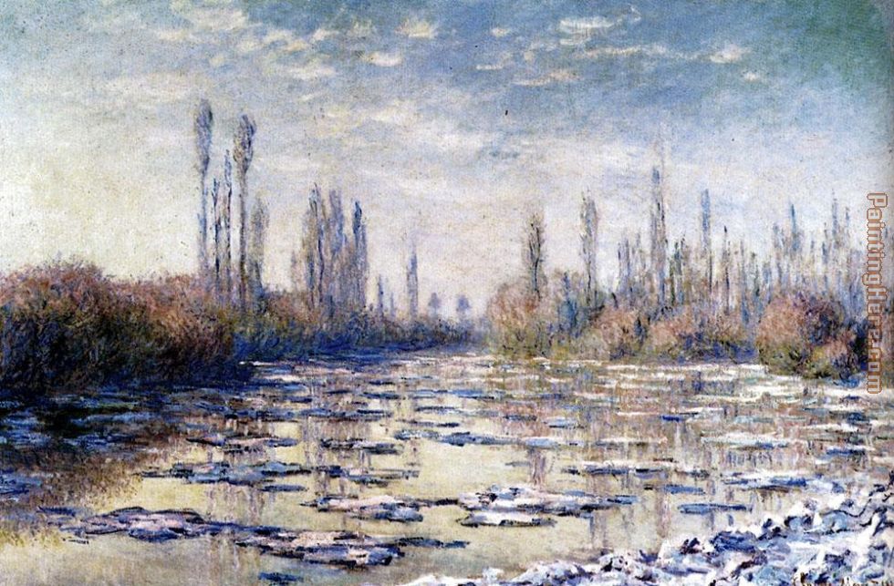 Claude Monet Floating Ice Near Vetheuil